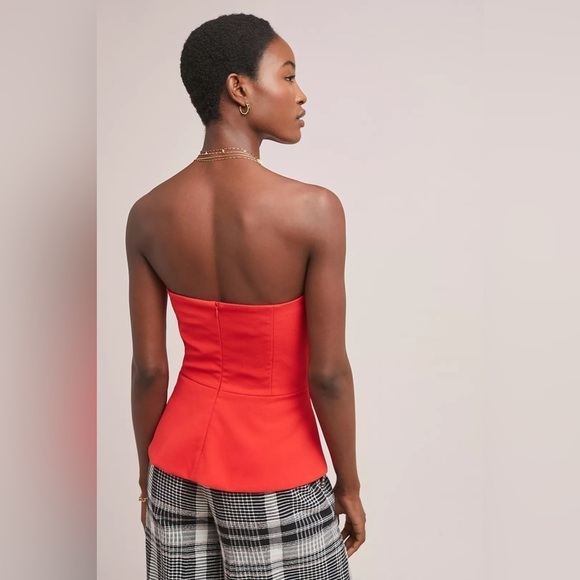 Anthropologie Adelyn Rae Strapless Bow Tie Top - Picture 6 of 12